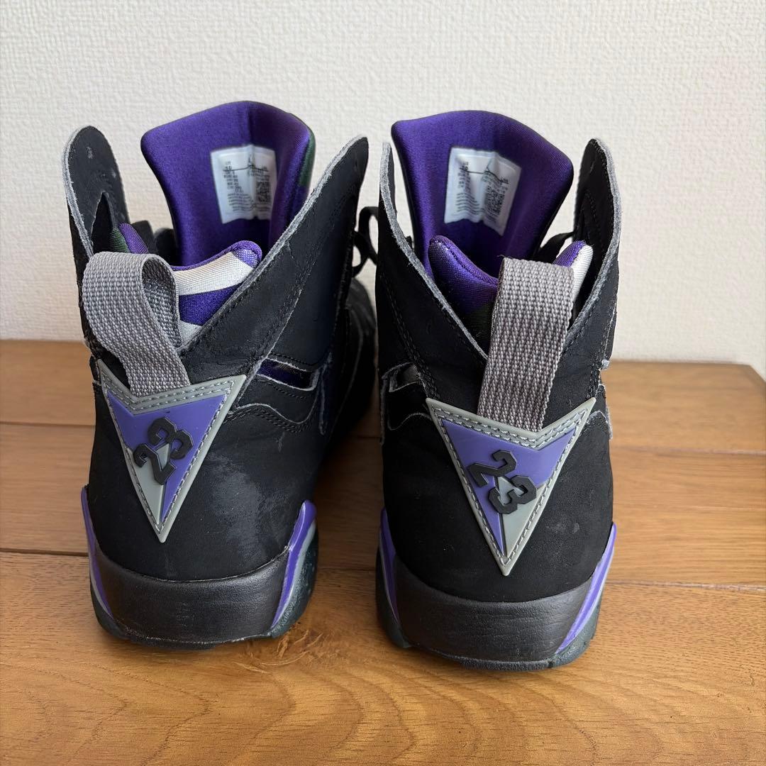 Air Jordan 7 ブラック/パープル　レイアレン