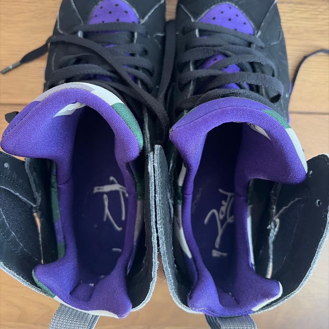 Air Jordan 7 ブラック/パープル　レイアレン