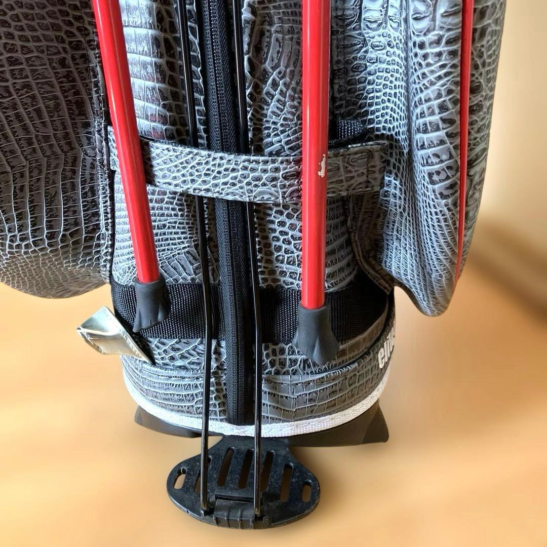 大阪キング、elitegrips キャディバッグ クロコダイル柄 2022