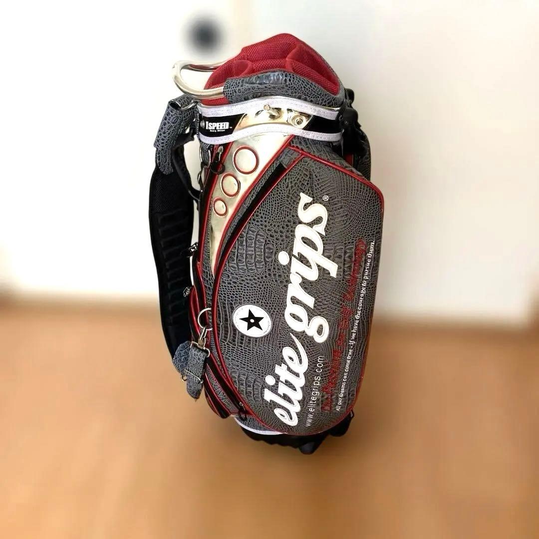 大阪キング、elitegrips キャディバッグ クロコダイル柄 2022