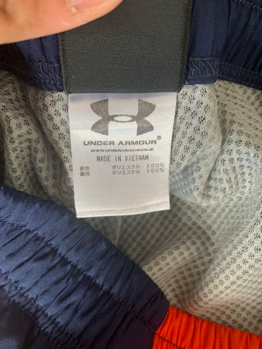 UNDER ARMOUR 中綿ジャケット＋パンツ 上下セット ネイビー×オレンジ
