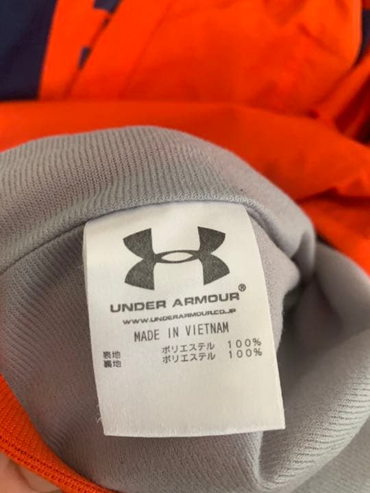 UNDER ARMOUR 中綿ジャケット＋パンツ 上下セット ネイビー×オレンジ