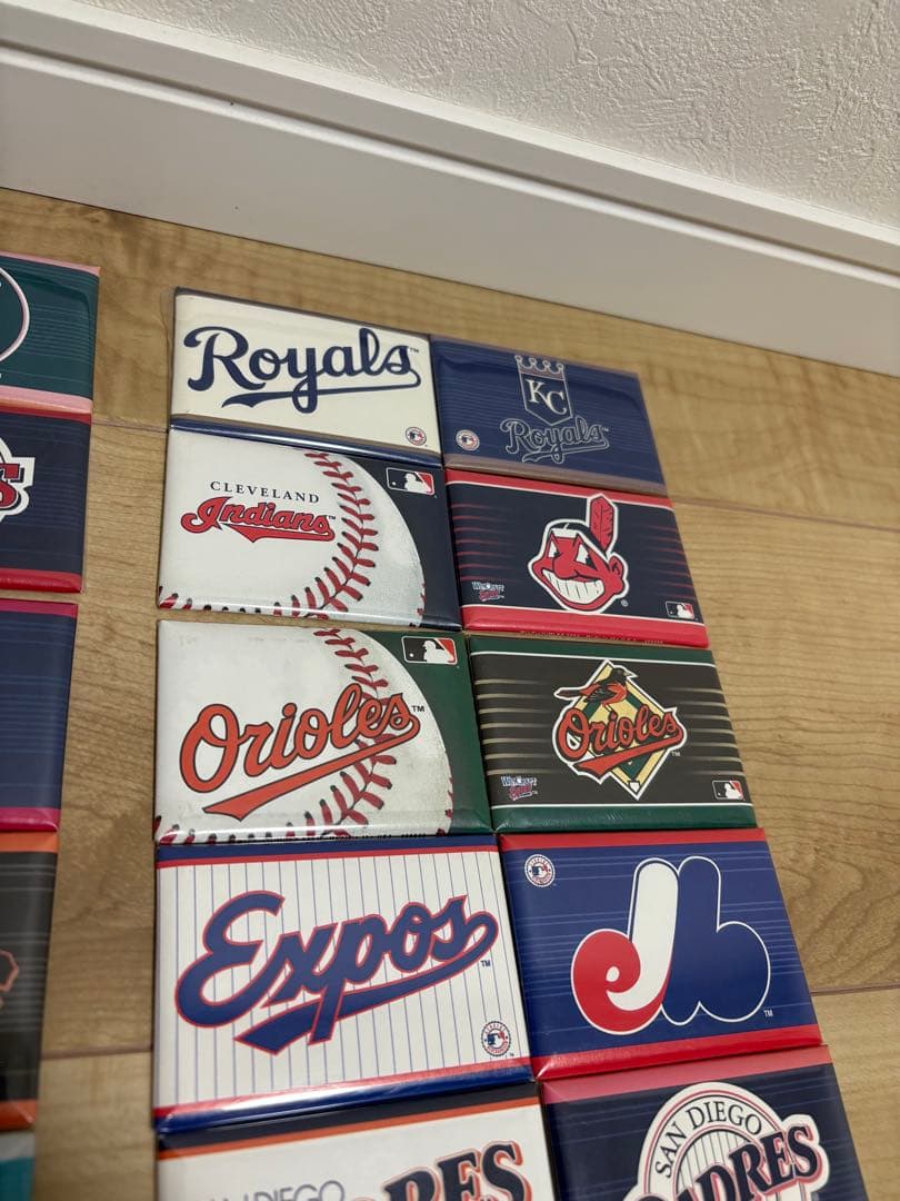 MLB メジャーリーグ　メタルマグネット59個