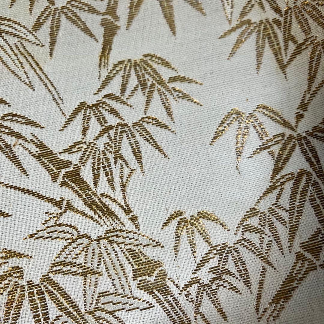 3F 【美品】ぎやまん金彩 竹模様 丸皿トレー 和モダン 菓子器 布地風デザイン