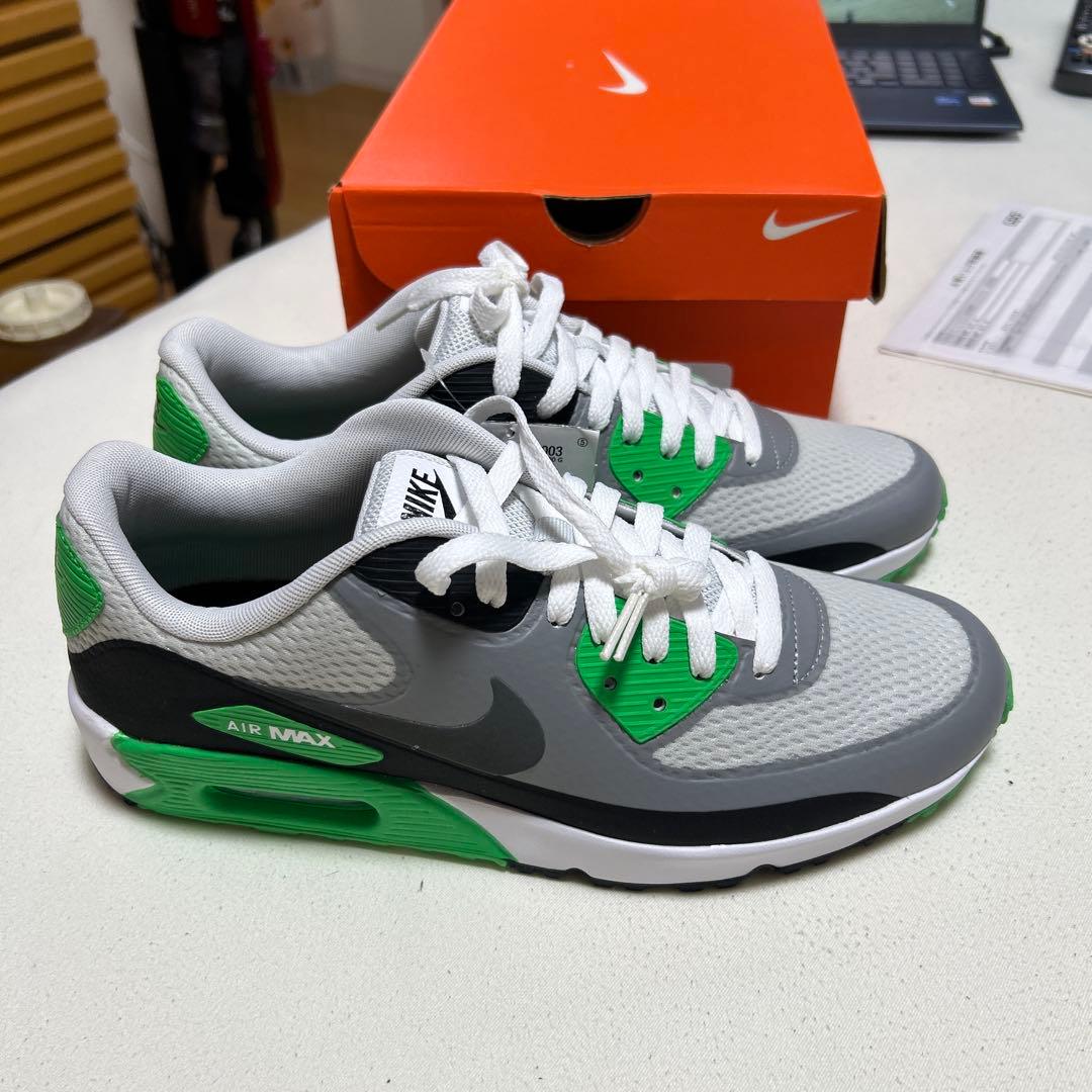 希少Nike Air Max 90g グレー/グリーン スニーカー