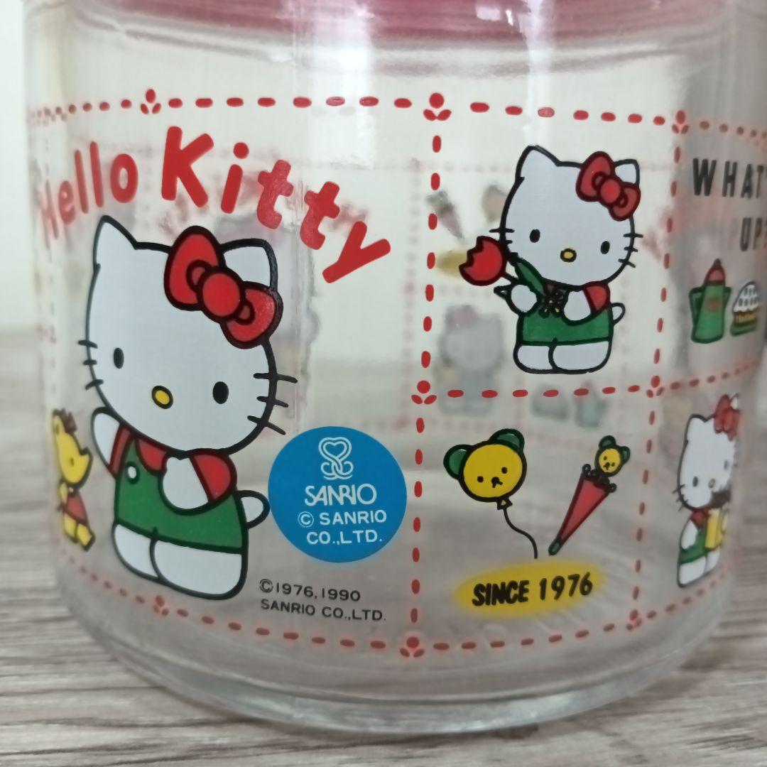 激レア　箱付き　ハローキティ　ポットS　ガラス製　保存容器　1990年
