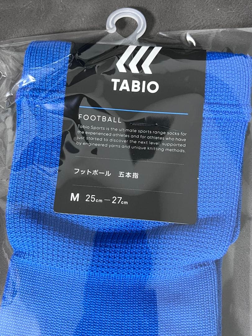 TABIO タビオ 5本指ソックスM 25〜27センチ ブルー２点ブラックセット