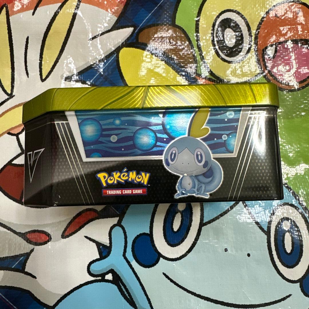 ポケモン　海外　缶ケース① サルノリ　ヒバニー　メッソン