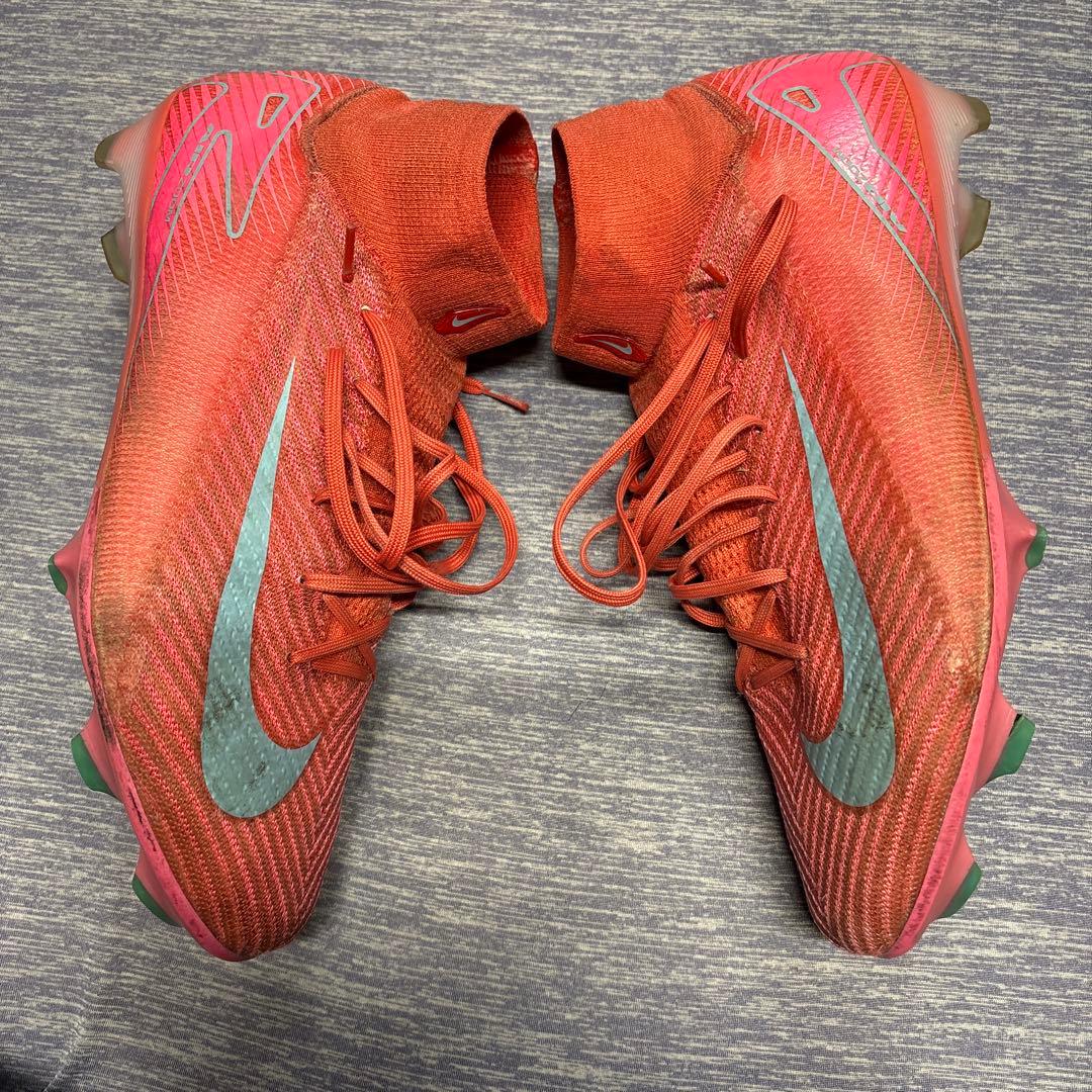 Nike サッカーシューズ オレンジ/グリーン
