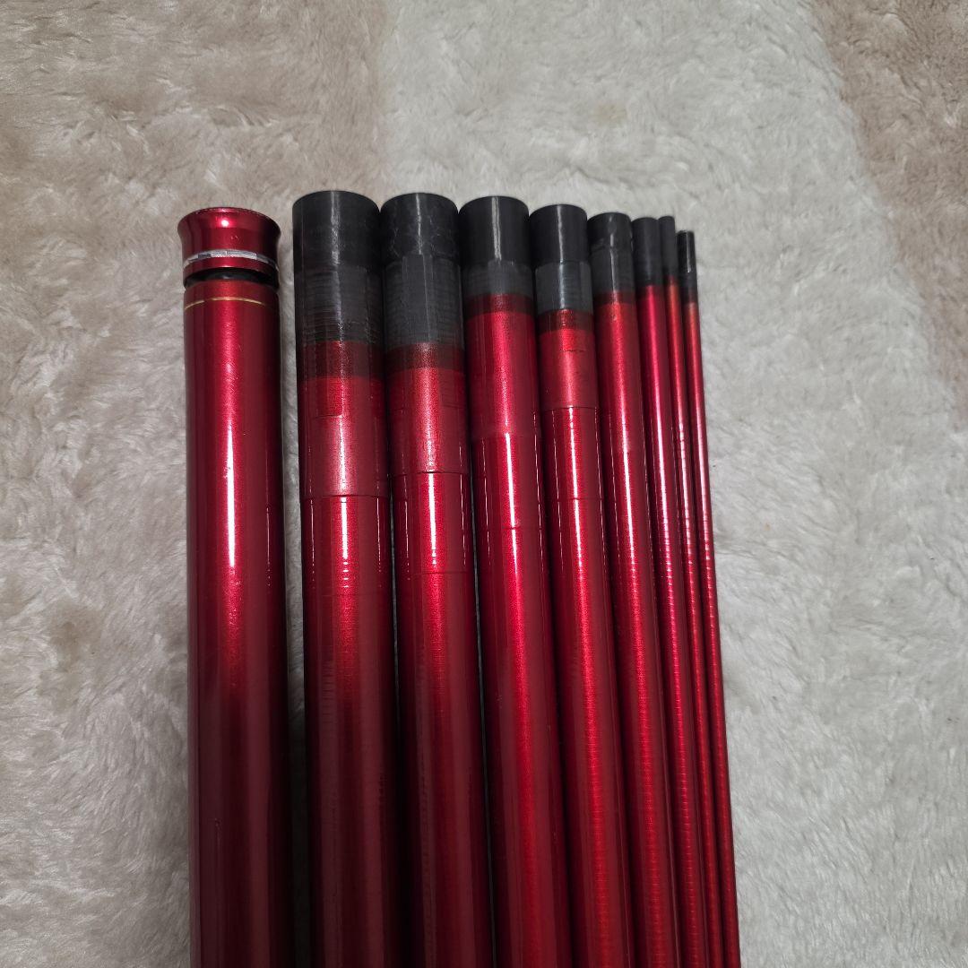 の*ん様 ジャンク品　がま鮎 POWER SPECIAL II 鮎竿 レッド