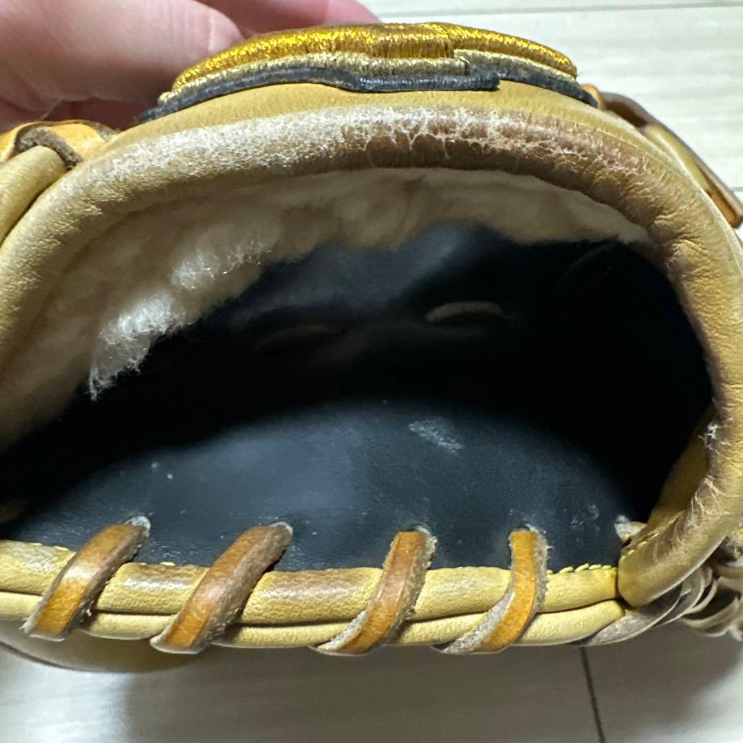 【良型】Mizuno Pro 硬式投手用グローブ イエロー