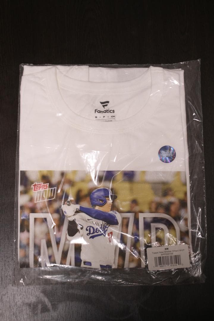 838枚限定/再生産無し 大谷翔平 topp MVP 公式 Tシャツ　S