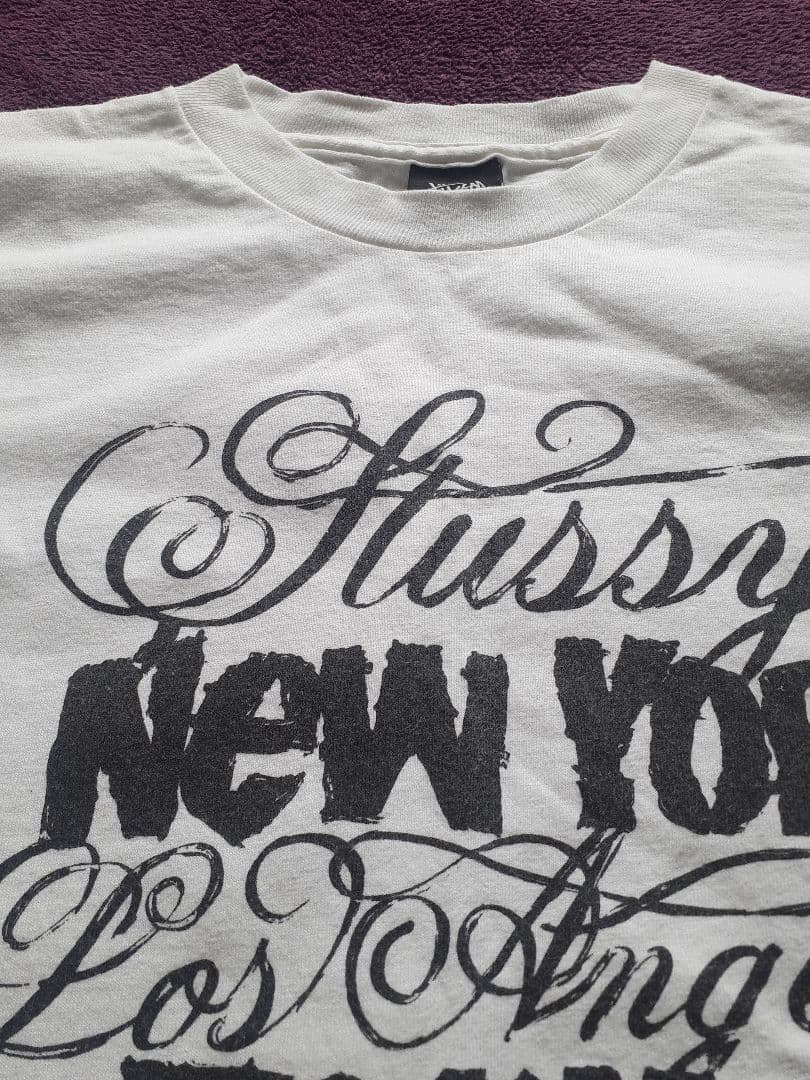 Stussy　ステューシー　×　エリックエルムズ　2006ワールドツアー　T　白