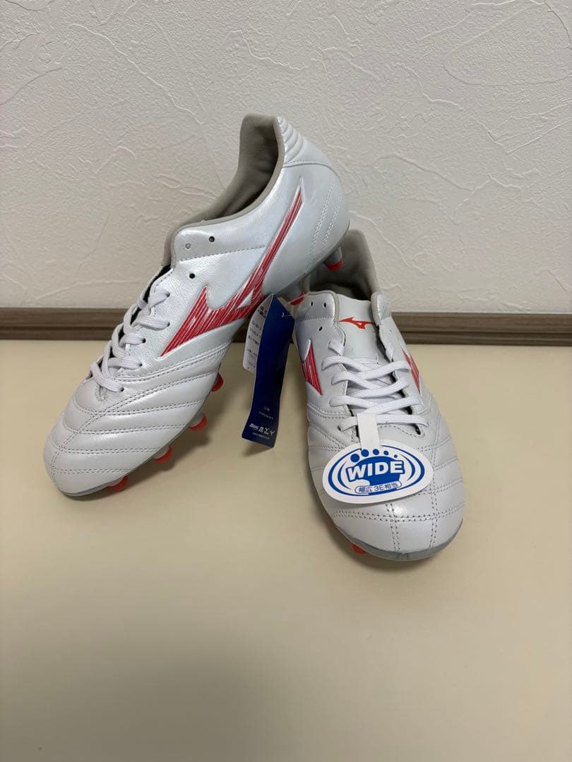【新品】モナルシーダネオ3 ワイド プロ　WIDE PRO 25.5 白×赤