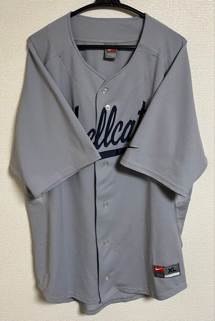NIKE TEAM HELLCATS ベースボール シャツ グレー XL