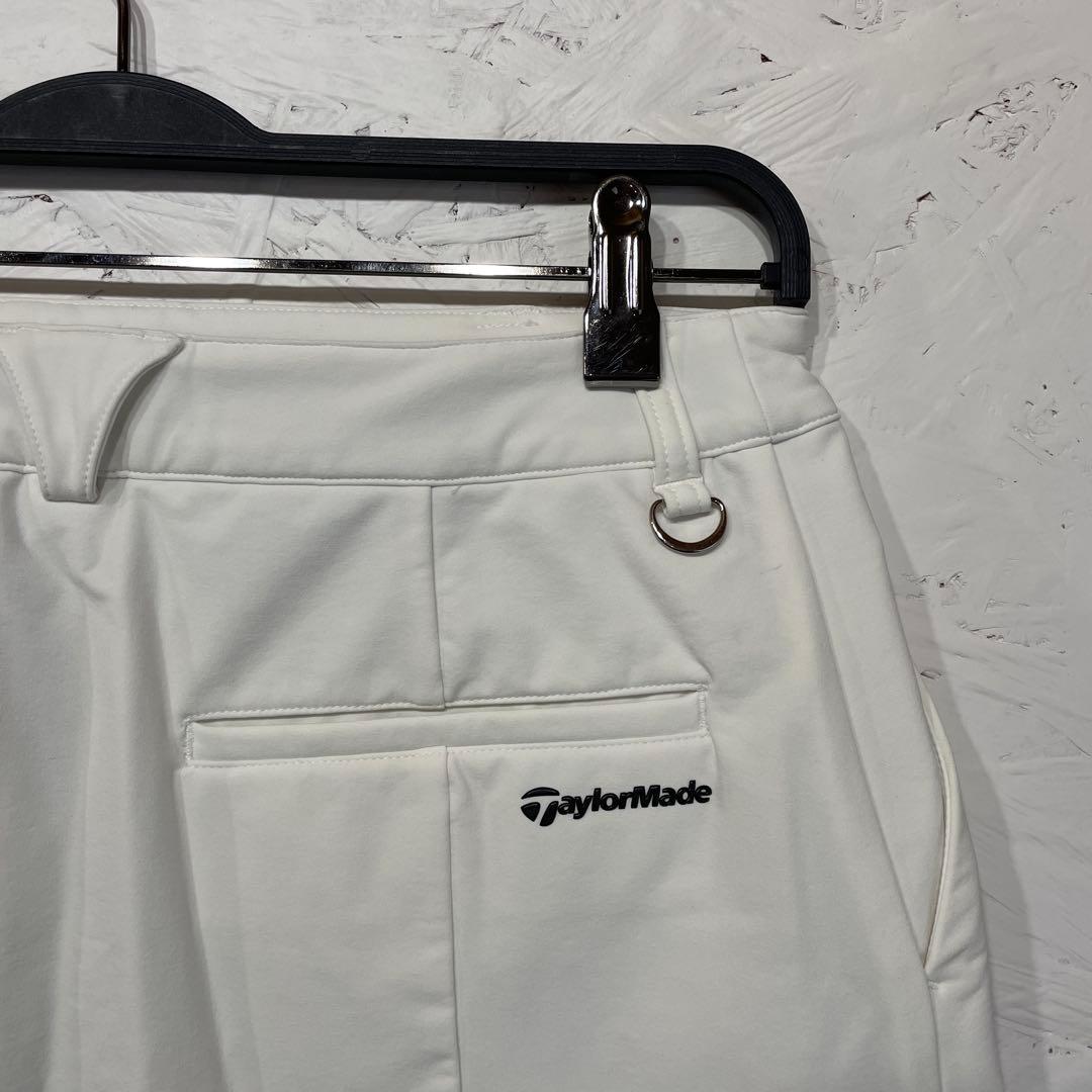ゴルフウェア【TaylorMade】サイドプリーツミニタイトスカート　白　M