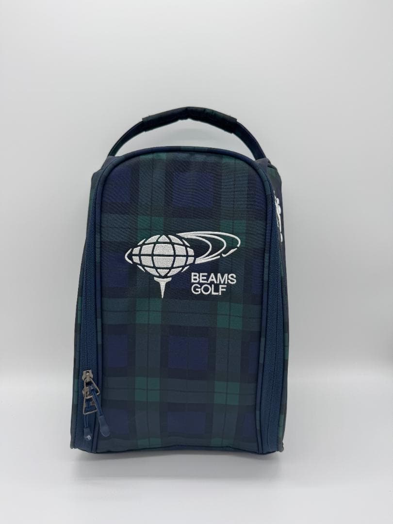 【美品】BEAMS GOLF ビームスゴルフ ブラックウォッチ シューズケース