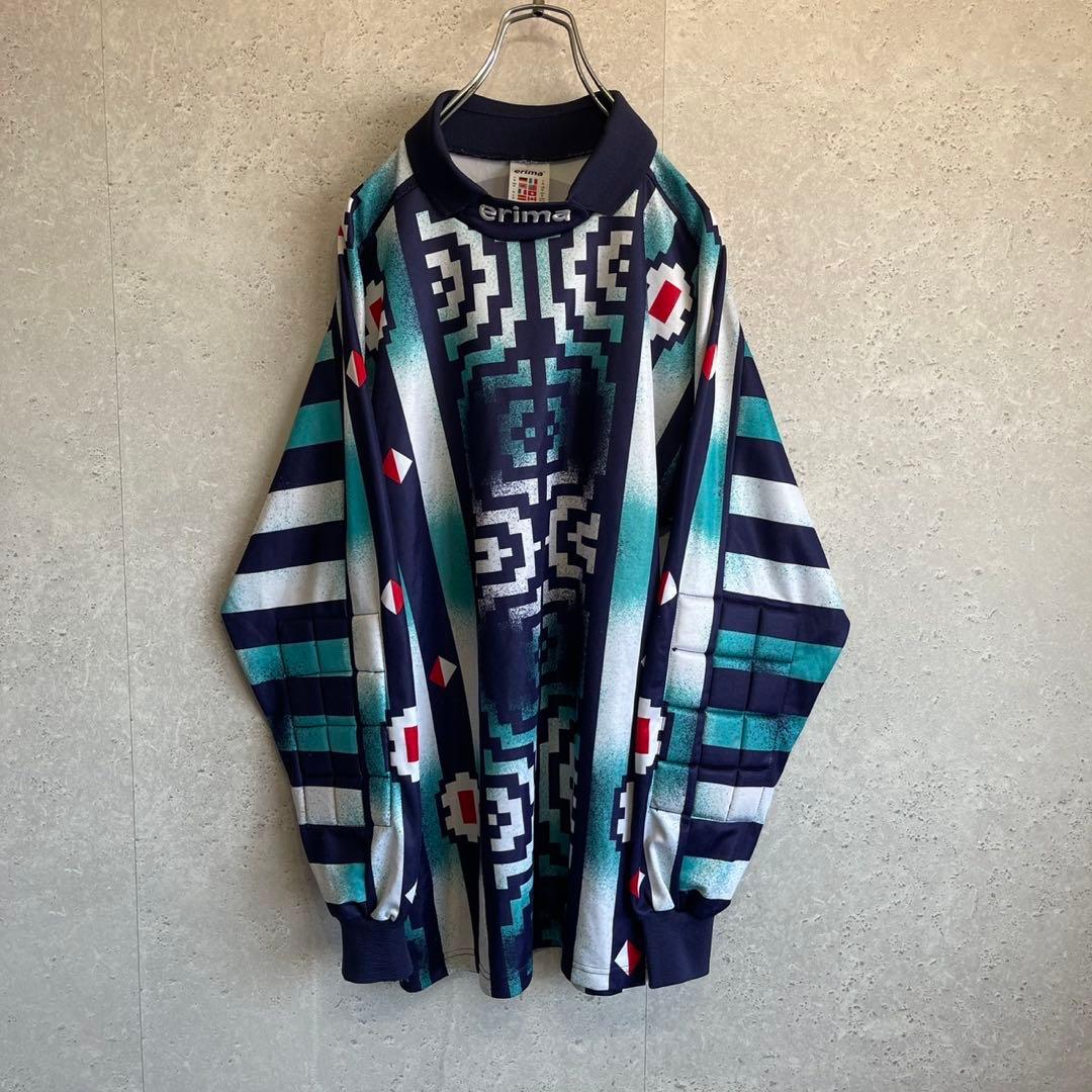 Erima オールド 90s 長袖 ゴールキーパー ジャージ サッカーシャツ