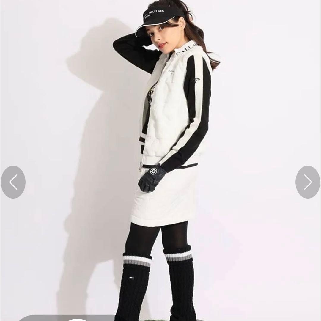 極美品✨ふわふわ　callaway キャロウェイ　フルジップ　ファーベストS
