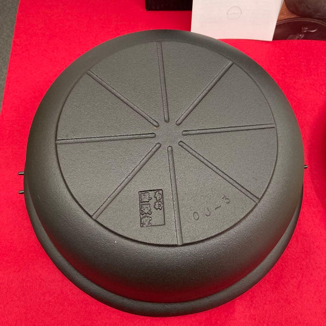 未使用 OIGEN お国自慢鍋 つる付 24cm IH対応 南部鉄器 盛栄堂