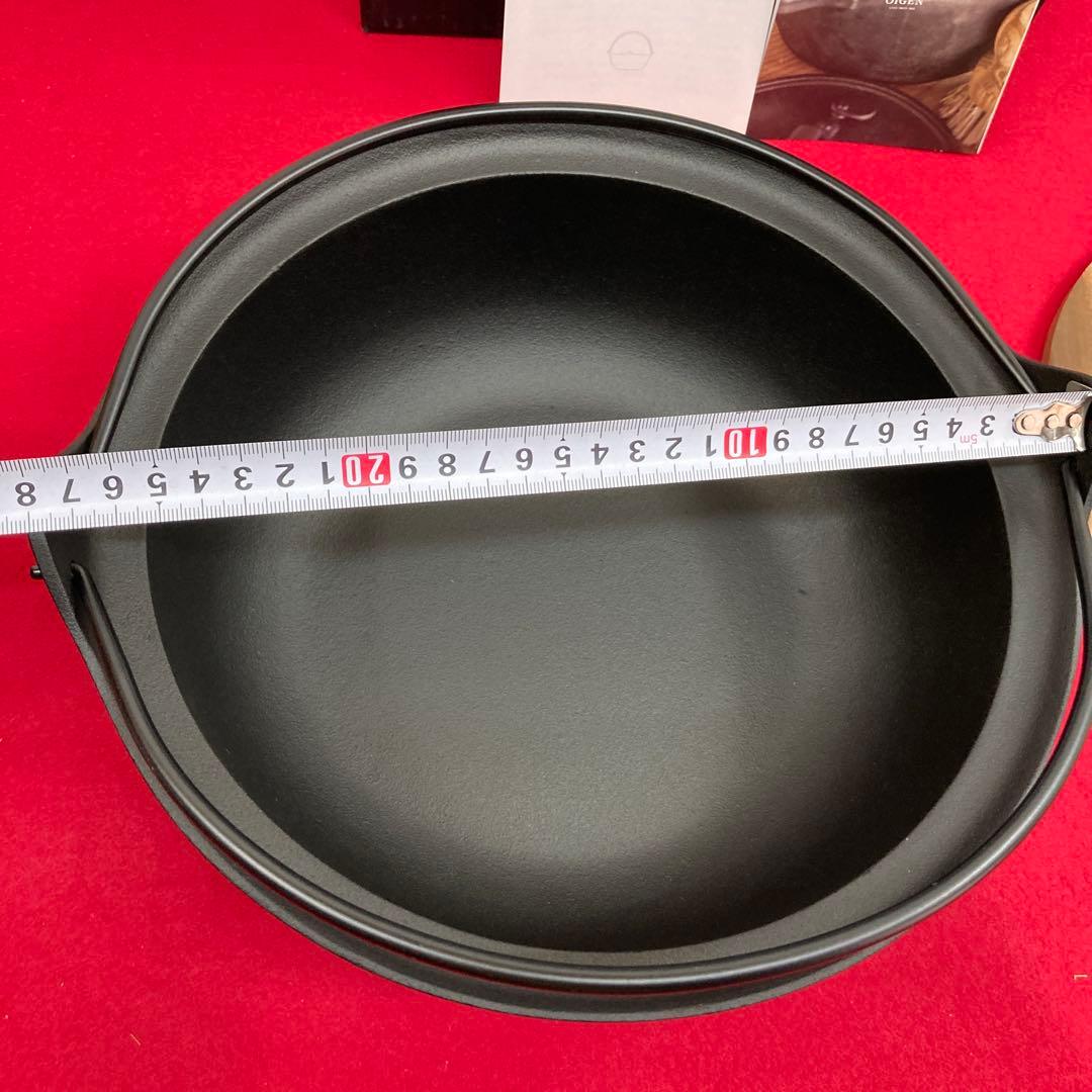 未使用 OIGEN お国自慢鍋 つる付 24cm IH対応 南部鉄器 盛栄堂