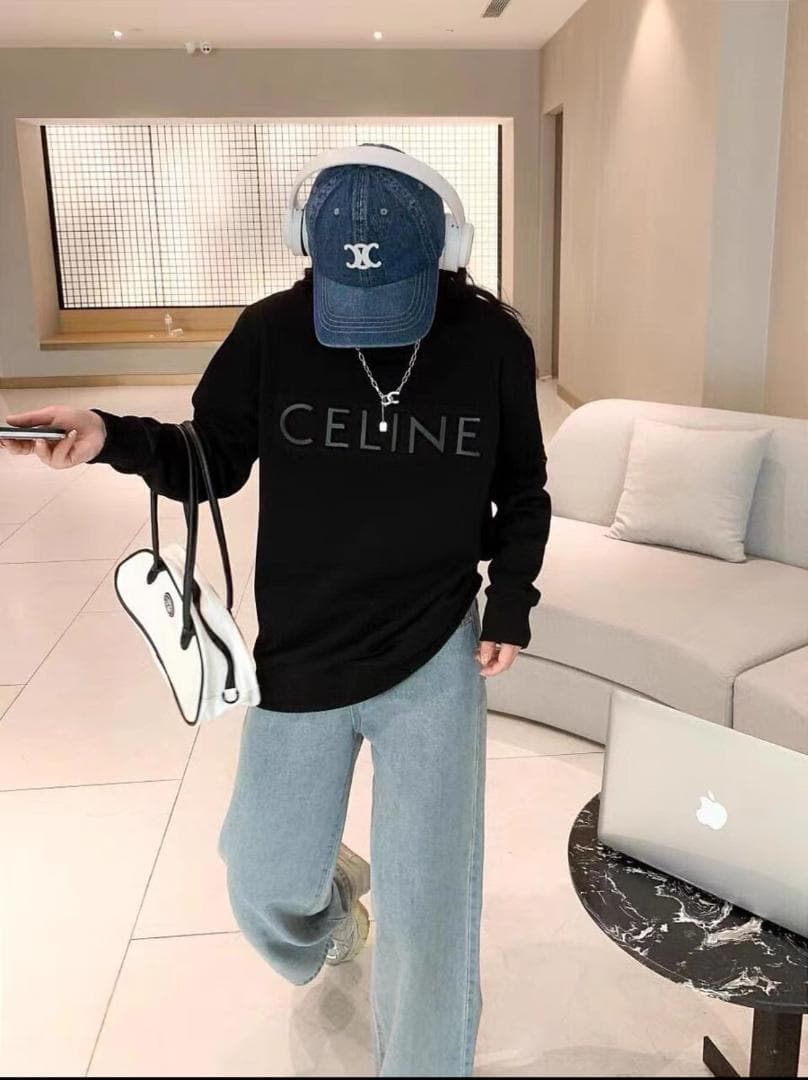 CELINE ブラック スウェット M