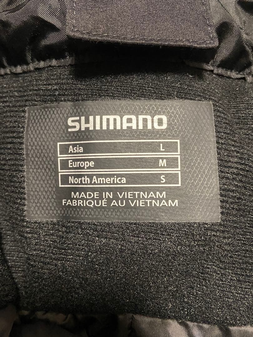 シマノShimano RB-04PUデュラスト ウォームレインパンツ Lブラック