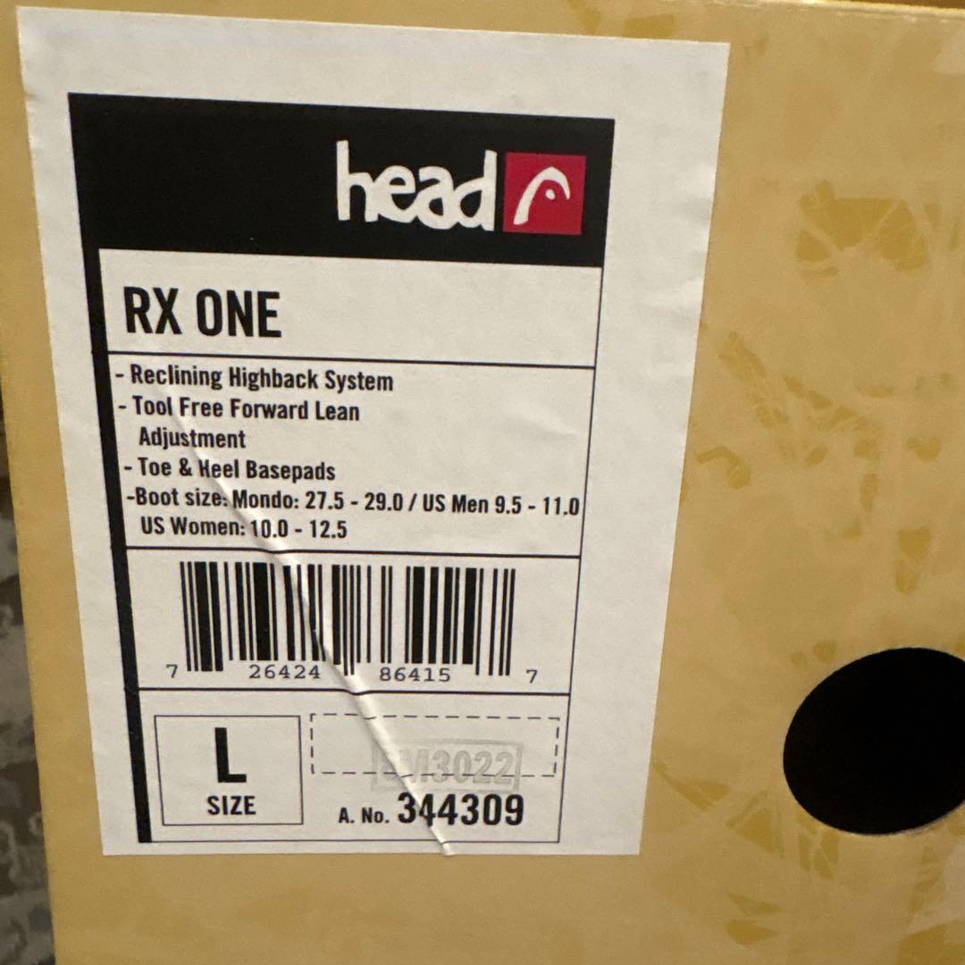 HEAD スノーボードビンディング RX-ONE ブラックリアエントリー可倒式