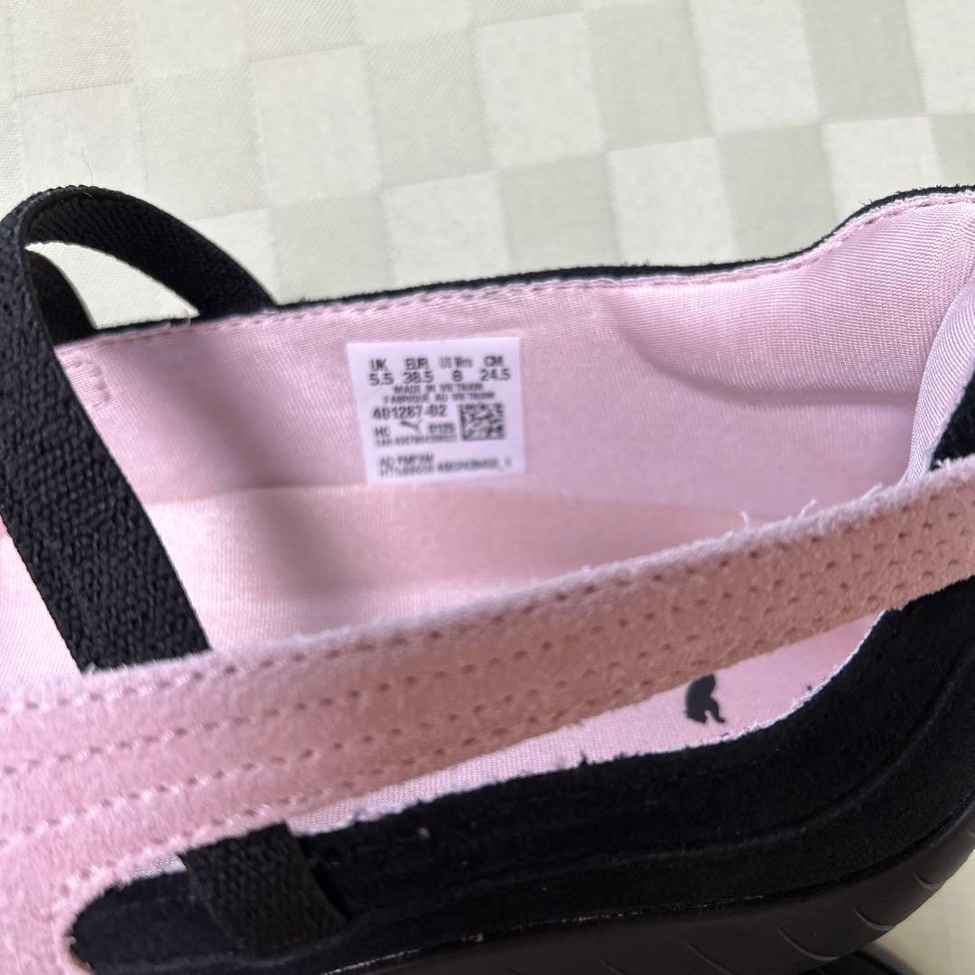 PUMA バレエシューズ 黒/ピンク