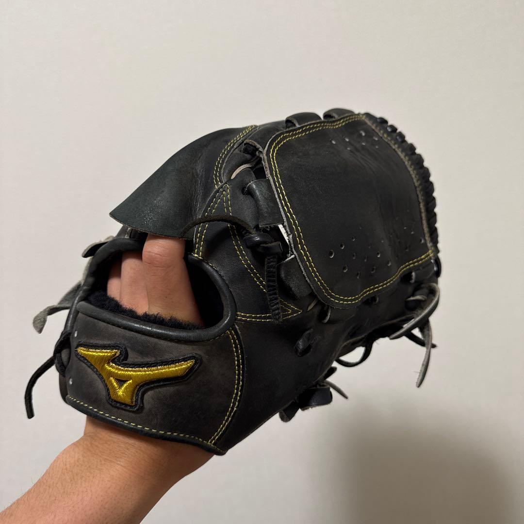 Mizuno Pro 硬式野球グローブ 投手用 右投げ用 ブラック