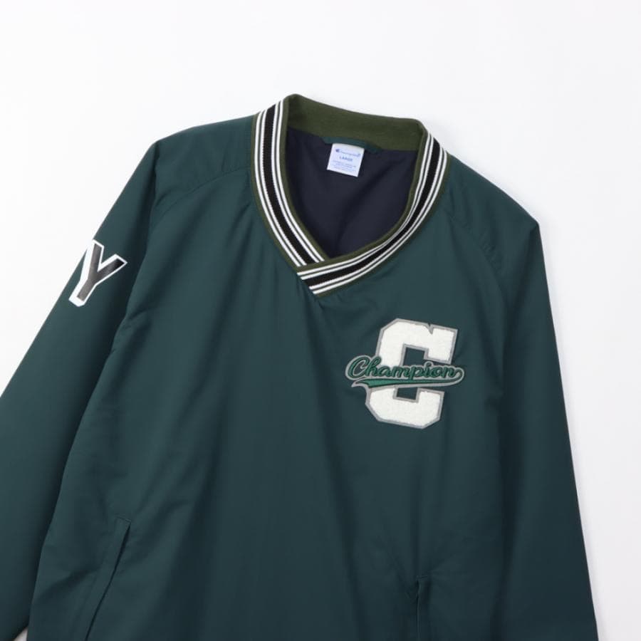 【XL】定価17380円 チャンピオンゴルフ 裏起毛メッシュVネックジャケット緑
