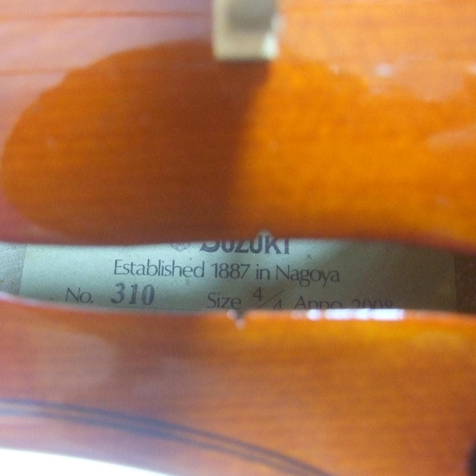鈴木バイオリン 4/4 No310 SUZUKI弓 美品セット ケース メンテ済