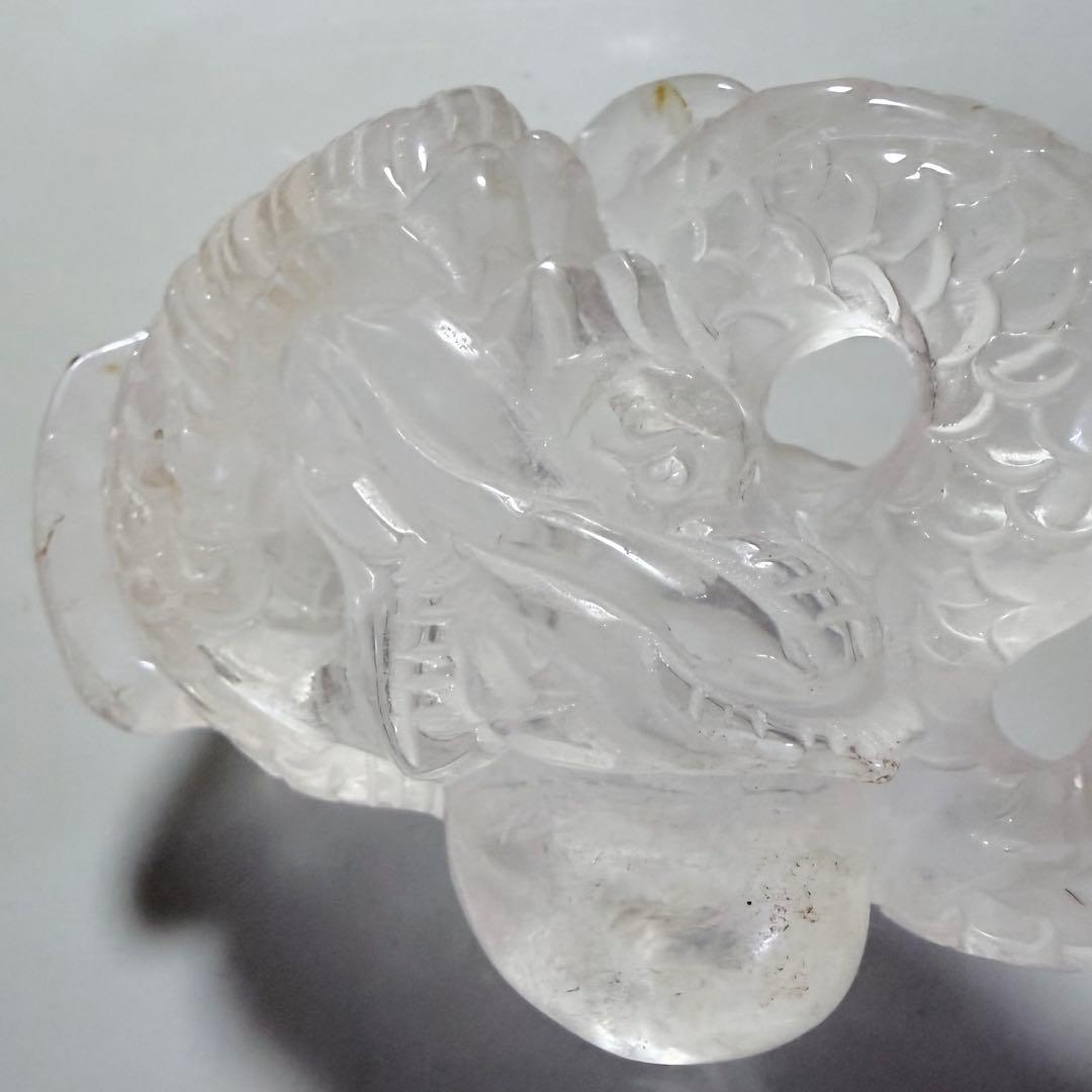 水晶龍神彫り▹◃浄化　天然石