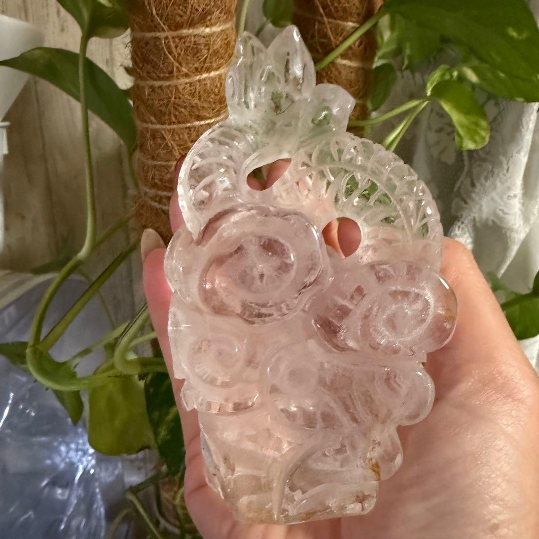 水晶龍神彫り▹◃浄化　天然石