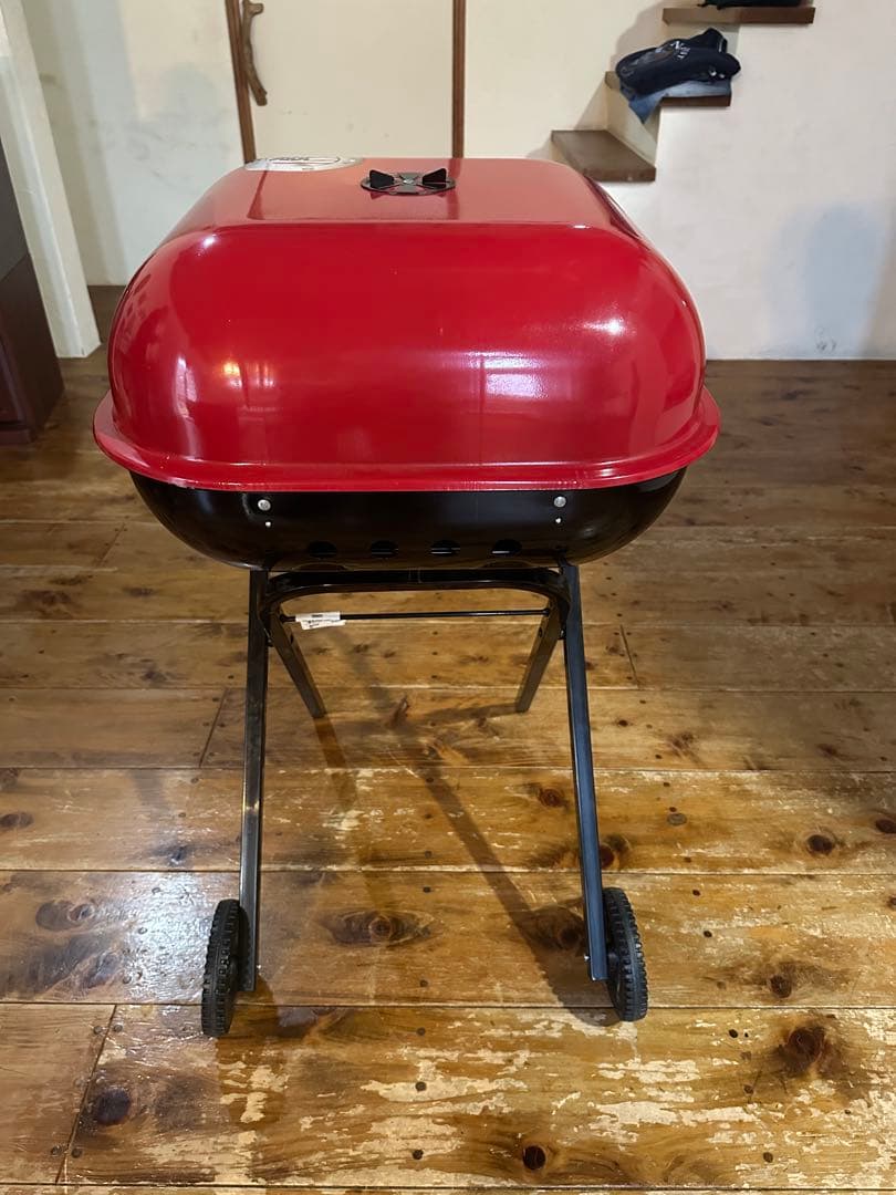 ポータブルチャコールグリル 赤　アメリカングリル　新品未使用品
