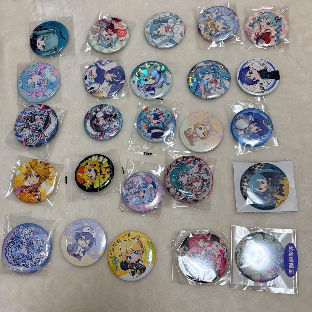 初音ミク　鏡音レン　鏡音リン　巡音ルカ　ピアプロ　缶バッジ