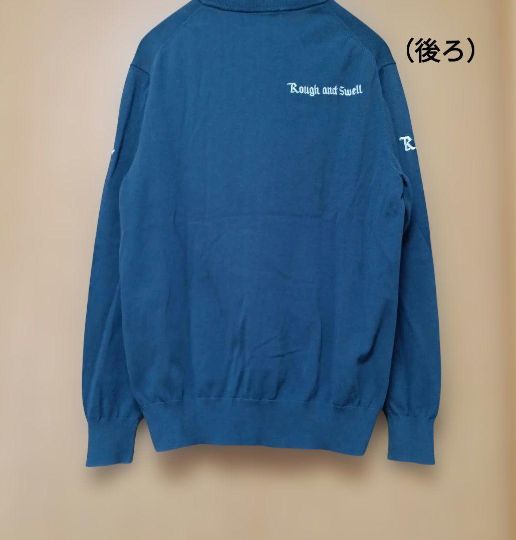 【美品】rough＆swell ゴルフウェア　春ニット　トレーナー刺繍　ワッペン