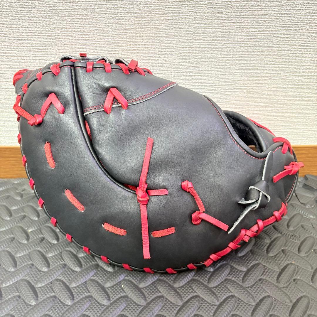 Rawlings 一般軟式ファーストミット 右投げ用 ブラック×レッド