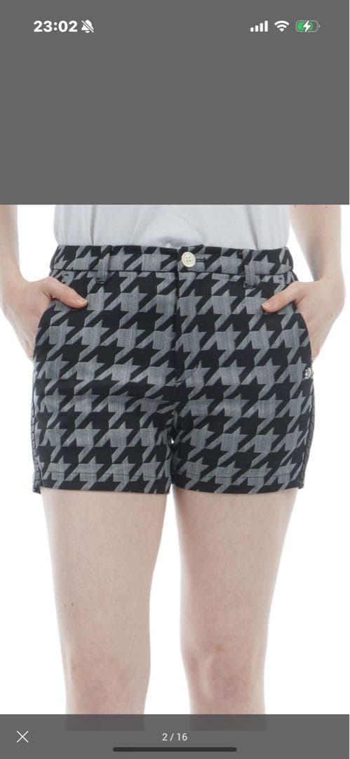 【新品・2万円値引き】SANDREWS ハウンドトゥース柄 高級パンツ