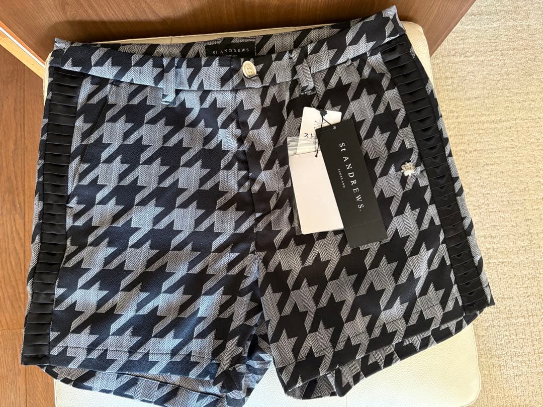 【新品・2万円値引き】SANDREWS ハウンドトゥース柄 高級パンツ
