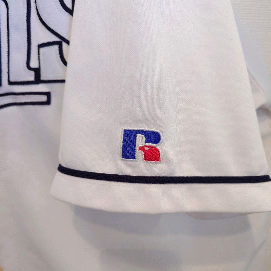 古着 MLB ラッセルアスレティック ミネソタツインズ ベースボールシャツ
