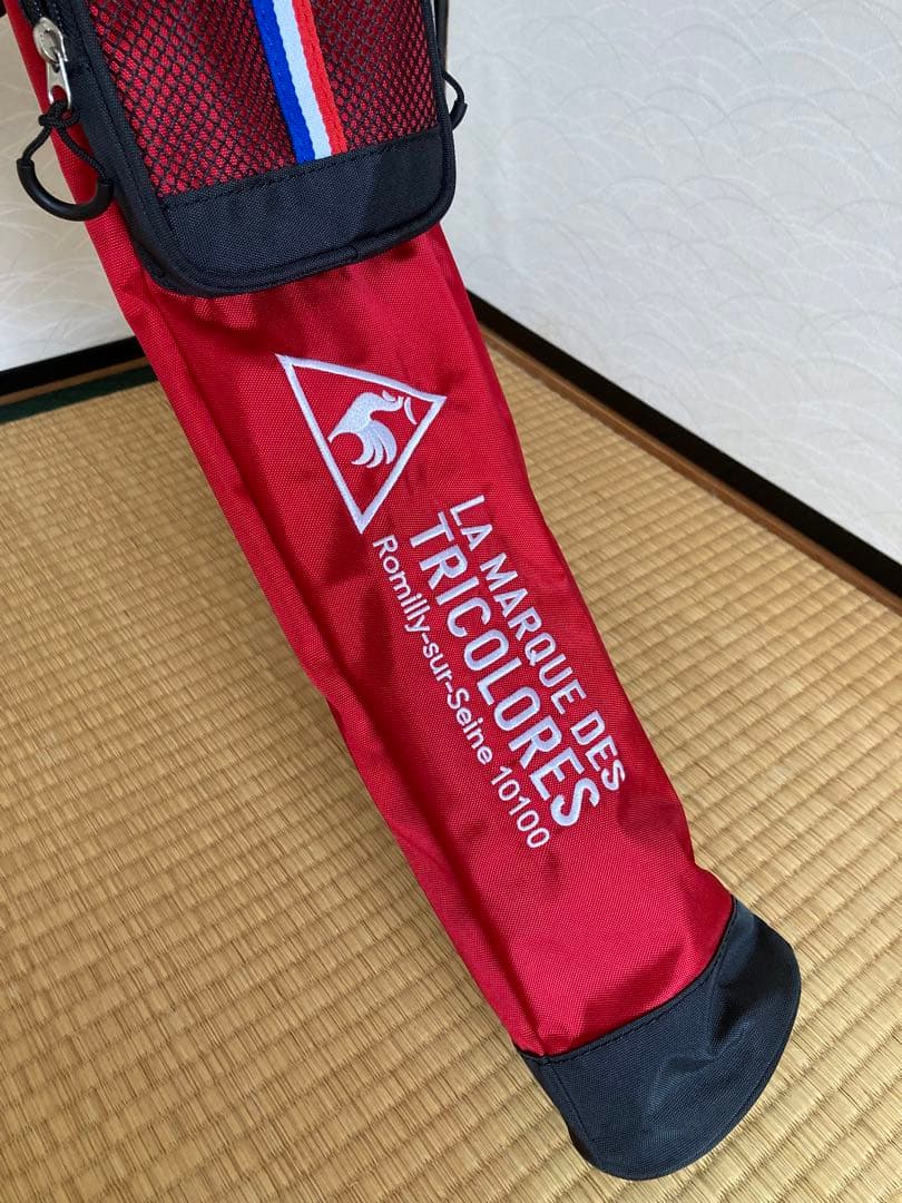 【美品】ルコック ゴルフ セルフスタンド クラブケース（赤）
