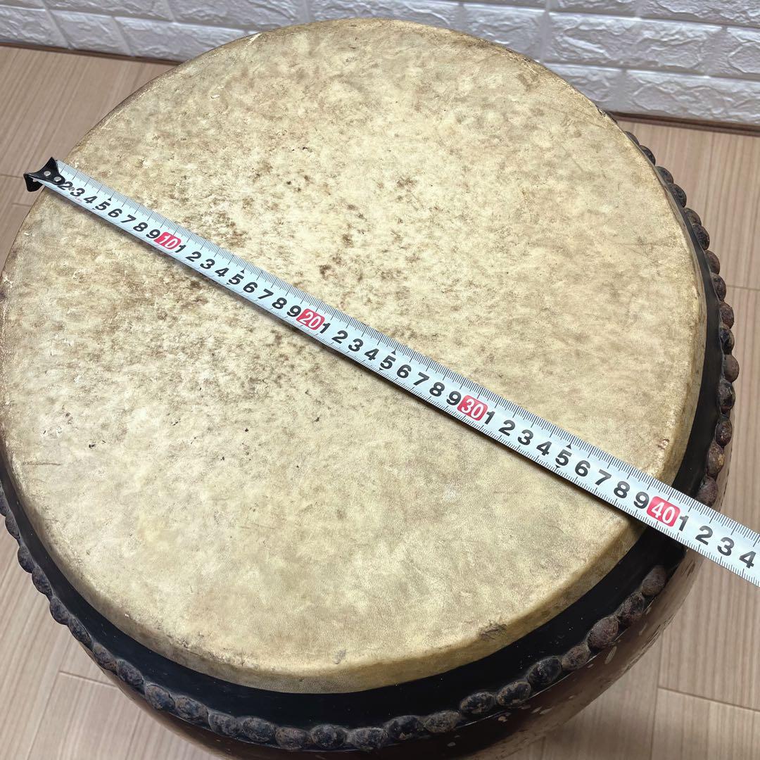和太鼓 長胴太鼓 和楽器 お祭り 1尺3寸 くり抜き胴 アンティーク レトロ