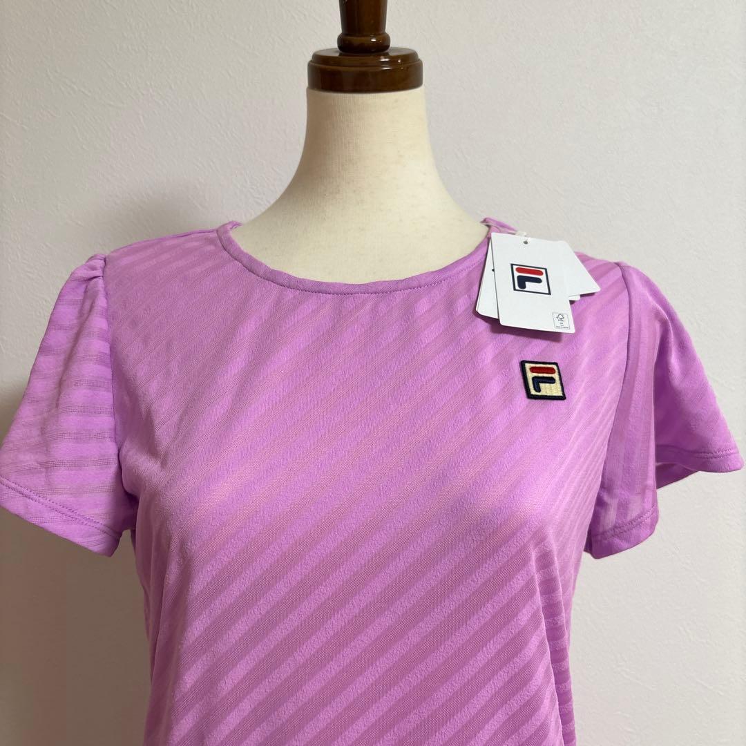 フィラ　ワンピース　ピンク　フレンチ袖　X L