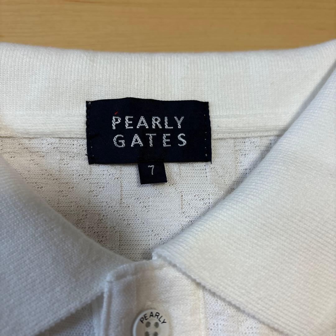 ⭐️PEARLY GATES ポロシャツ サイズ7 ホワイト