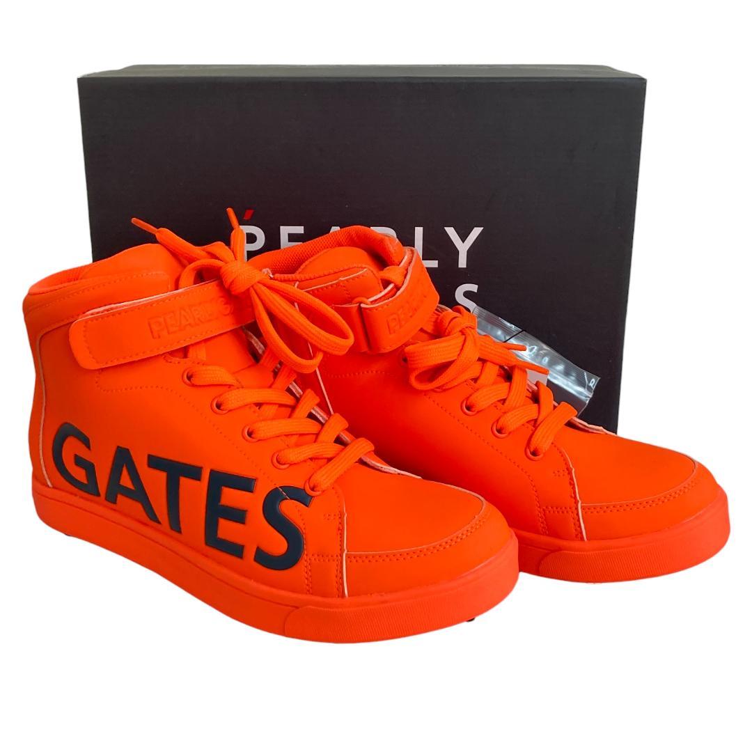 ★新品PEARLYGATES パーリーゲイツ オレンジ ゴルフシューズ 24.5