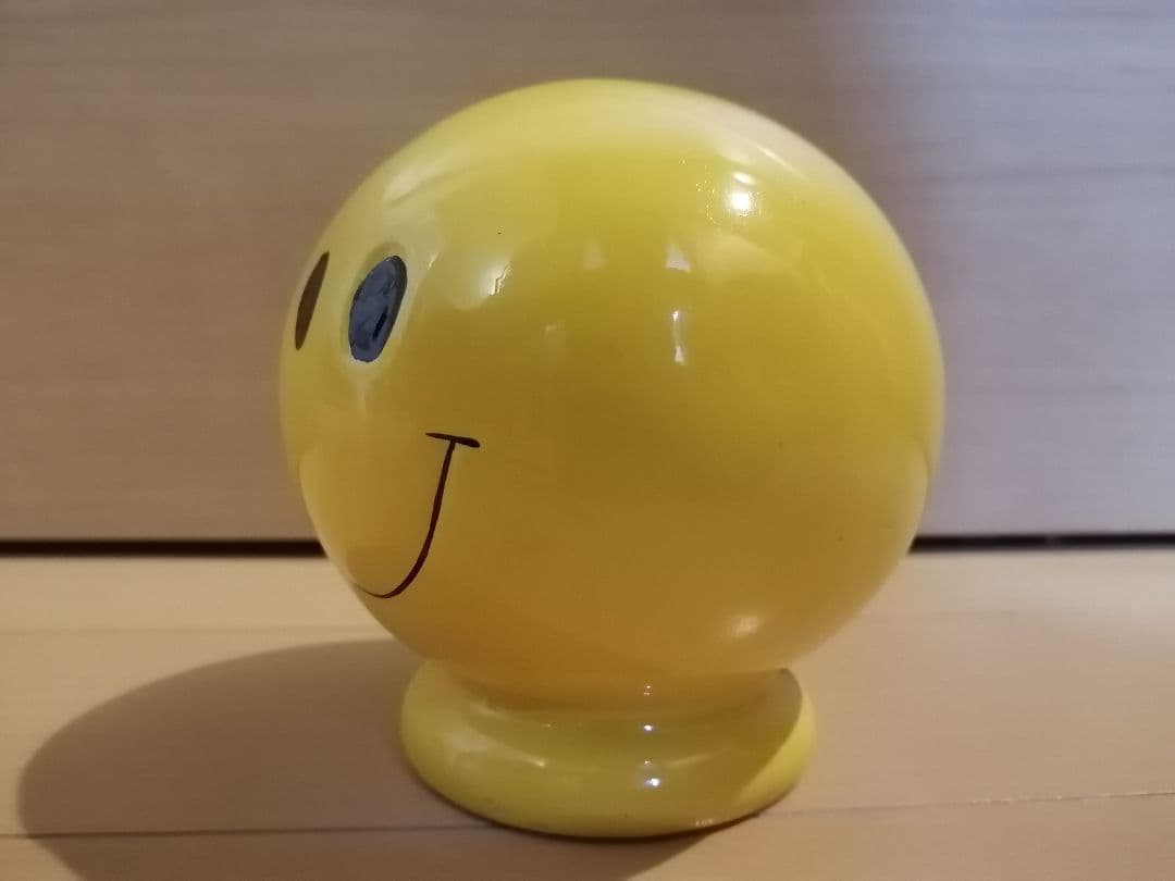 激レア レトロ 当時品 スマイル 陶器 貯金箱 バンク Smile
