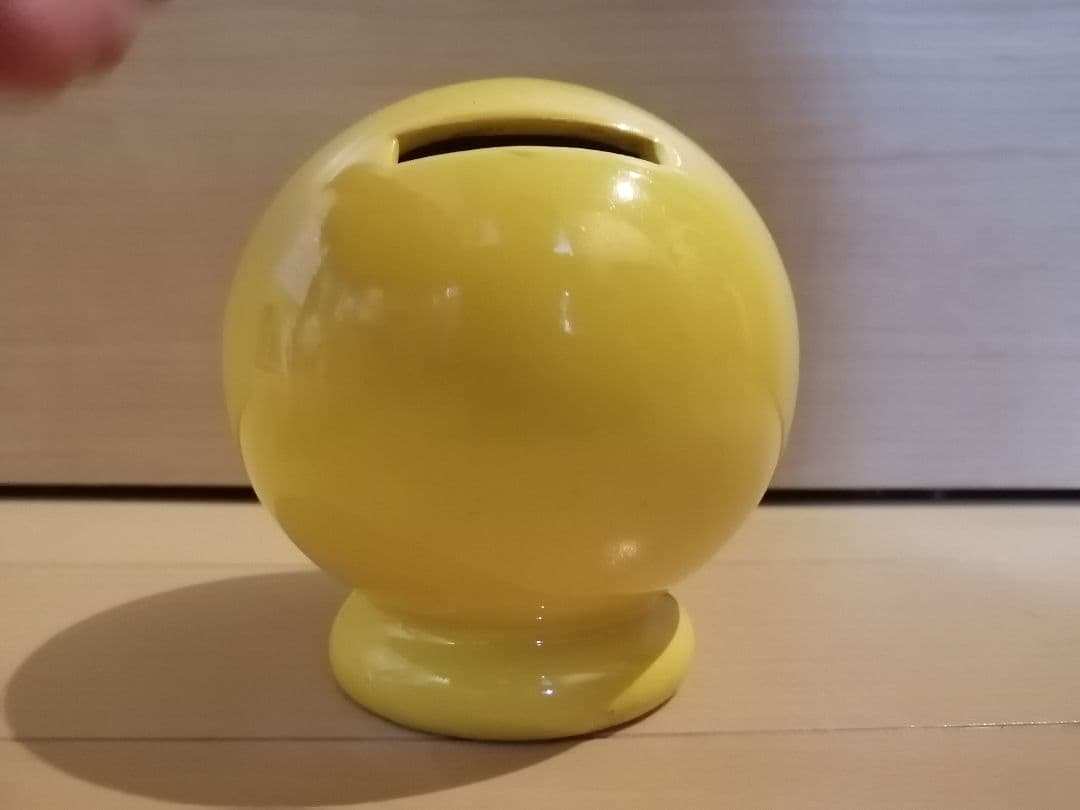 激レア レトロ 当時品 スマイル 陶器 貯金箱 バンク Smile