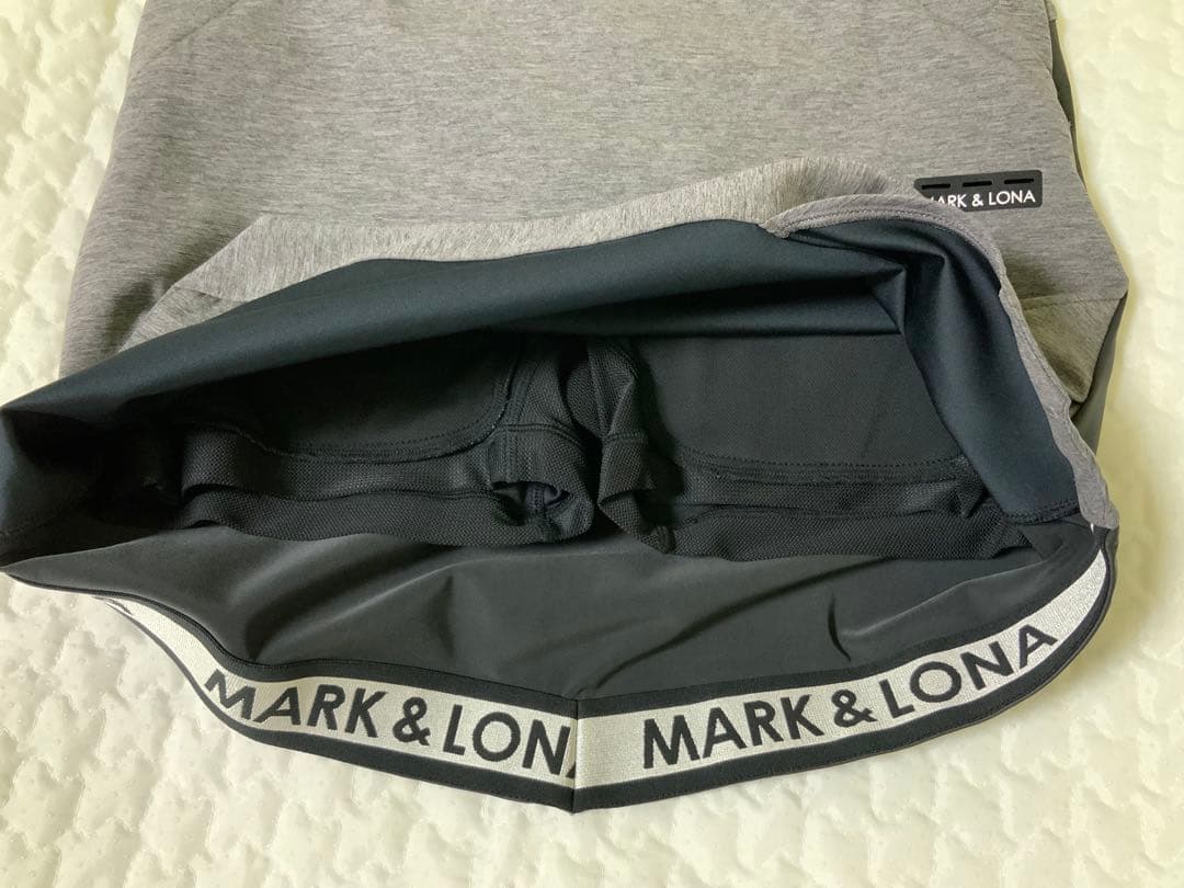 MARK & LONA アシンメトリックスカート グレー