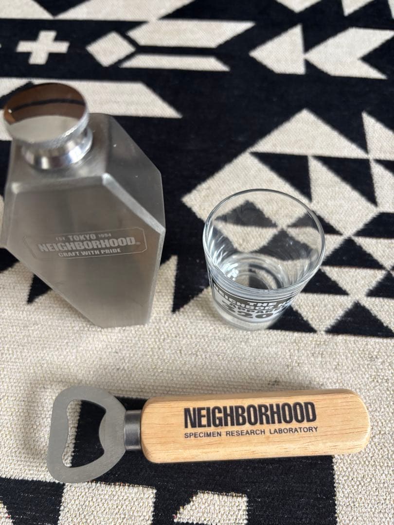 NEIGHBORHOOD フラスコ & ショットグラス セット